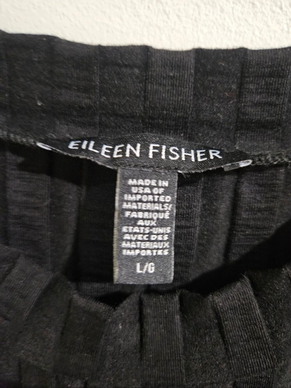 Eileen Fisher Wide Ribbed Tencel Dress Size Large - Picture 5 of 6